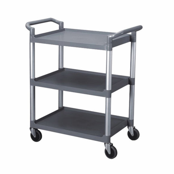 Excellante 33-1/2-Inch by 16-1/8-Inch by 37-Inch, 3-Tier Bus Cart, Grey