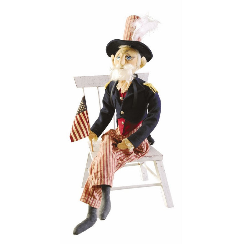 Gallerie II 66317 Gathered Traditions Uncle Sam Figure Blue