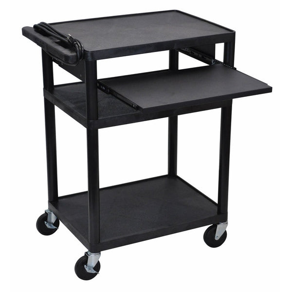 LUXOR LP34LE-B Presentation Cart, Black