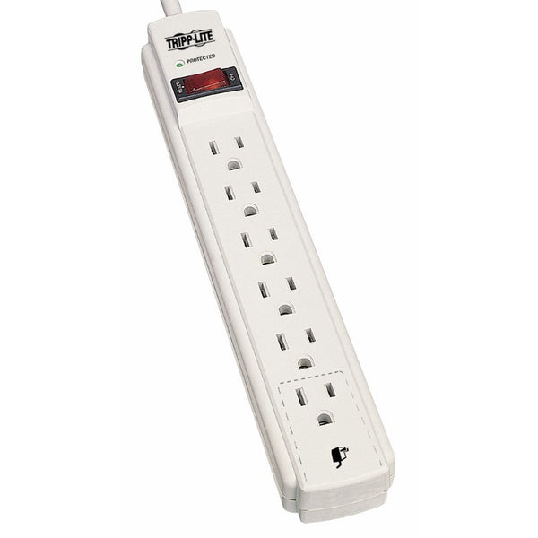 Tripp Lite 6 Outlet Surge Protector Power Strip, Extra Long Cord 15ft, Lifetime Warranty & $20,000 INSURANCE (TLP615)