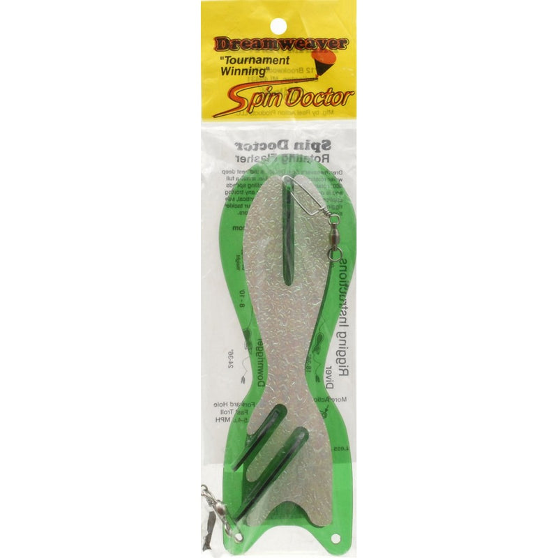 Dreamweaver Lures Spin Doctor Flasher, 10-Inch, Green Glow