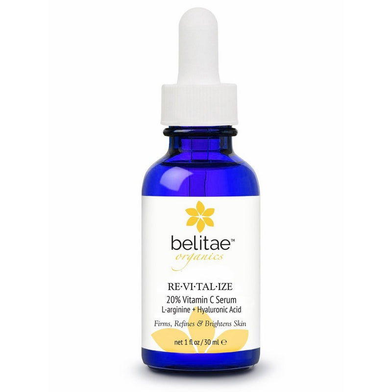 Vitamin C Serum by Belitae, Topical Facial Serum for Face and Skin With Hyaluronic Acid, 1 fl oz.