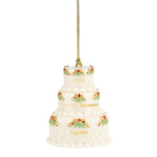 Lenox 2014 Our 1st Christmas Together Cake Ornament