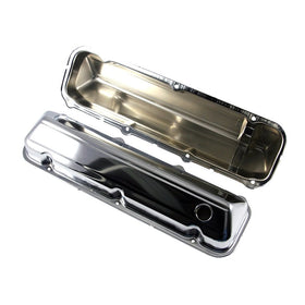 Assault Racing Products A9297 Big Block Ford 68-97 429 460 Chrome Steel Valve Covers BBF