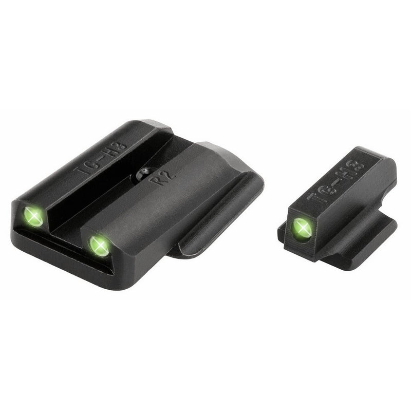 TRUGLO Tritium Night Sight Set White/Green Front & Rear for Ruger LC9, LC9S, LC380 - TG231R2