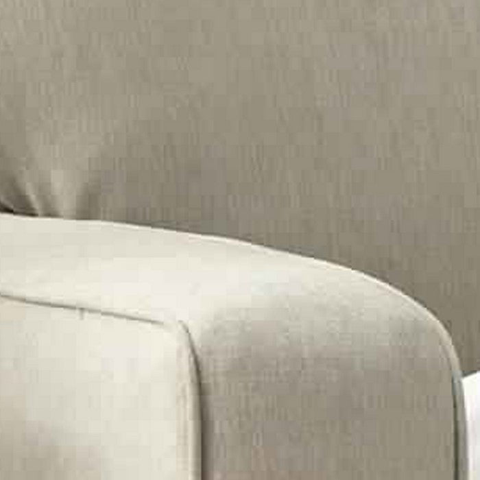 Queen Sofa Sleeper with 2 Accent Pillows and Tapered Block Feet, Gray