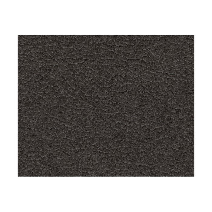 Rectangular Oversized Leatherette Ottoman with Jumbo Stitching, Black