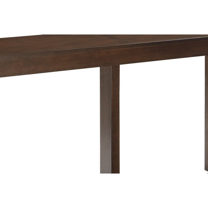 Rectangular Wooden Sofa Table with Sled Base, Espresso Brown