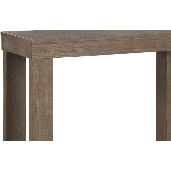 Rectangular Wooden Sofa Table with Sled Base, Light Brown