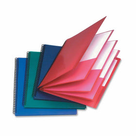 Esselte Oxford Poly 8-Pocket Folder - Letter Size - 9.1 x 10.6 x 0.4(Colors may Vary)