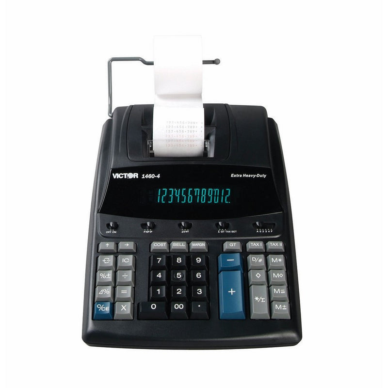 Victor 1460-4 12 Digit Extra Heavy Duty Commercial Printing Calculator