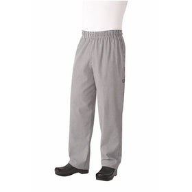 Chef Works Men's Essential Baggy Chef Pant, Small Check, Medium