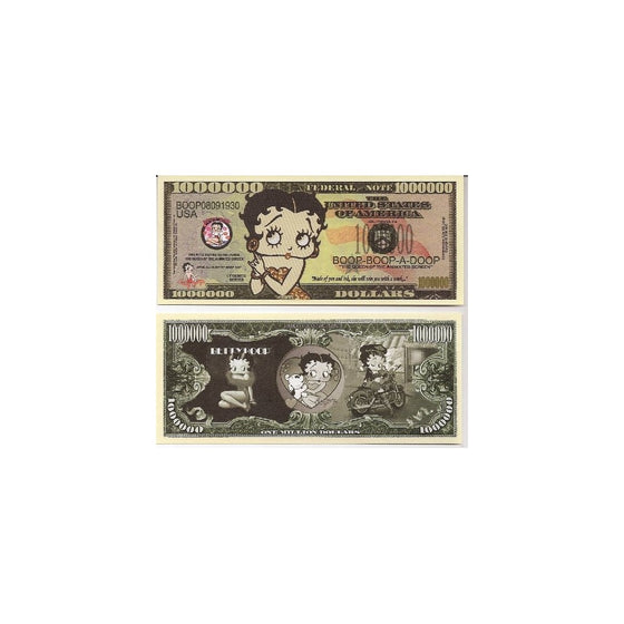 Betty Boop $Million Dollar$ Novelty Bill Collectible