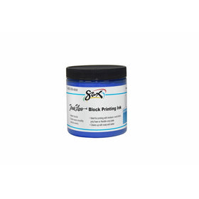 Sax 461918 True Flow Water Soluble Block Printing Ink - 8 Ounce Jar - Blue