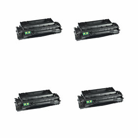 4 Pack Remanufactured Replacement Laser Toner Cartridge for Hewlett Packard Q7553X (HP 53X) High-Yield Black