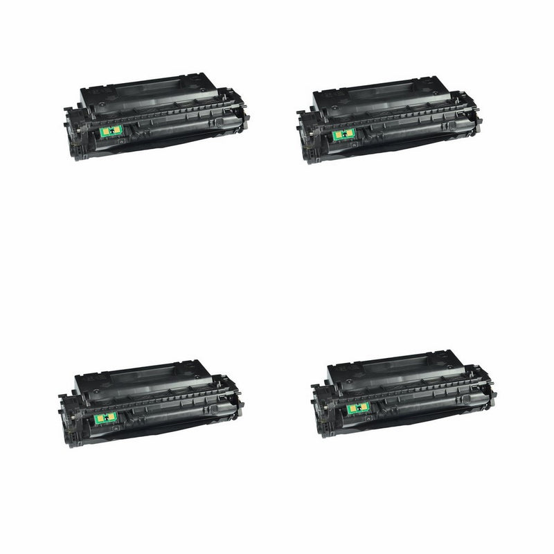 4 Pack Remanufactured Replacement Laser Toner Cartridge for Hewlett Packard Q7553X (HP 53X) High-Yield Black