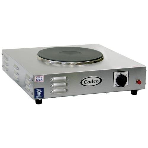 Cadco LKR-220 Countertop Heavy Duty Cast Iron 220-Volt Hot Plate