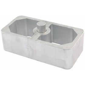 Allstar ALL56132 2.5" Wide x 5" Long x 2" High 9/16" Pin Diameter Extruded Aluminum Lowering Block
