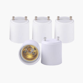 5-Pack GU24 to E26 Adapters