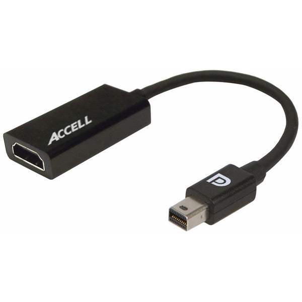 Accell Mini DisplayPort 1.1 to HDMI 1.4 Active Adapter - AMD Eyefinity Certified, 4K UHD 30Hz, 1920x1080120Hz - Poly Bag Package