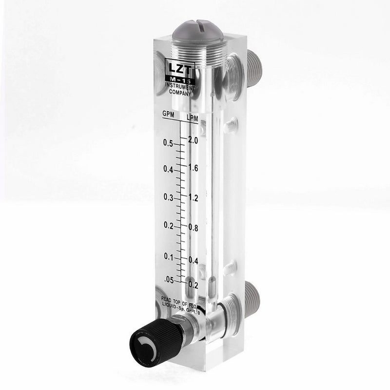 uxcell 1/2" PT Thread 0.05-0.5GPM 0.2-2LMP Water Liquid Flow Meter Flowmeter