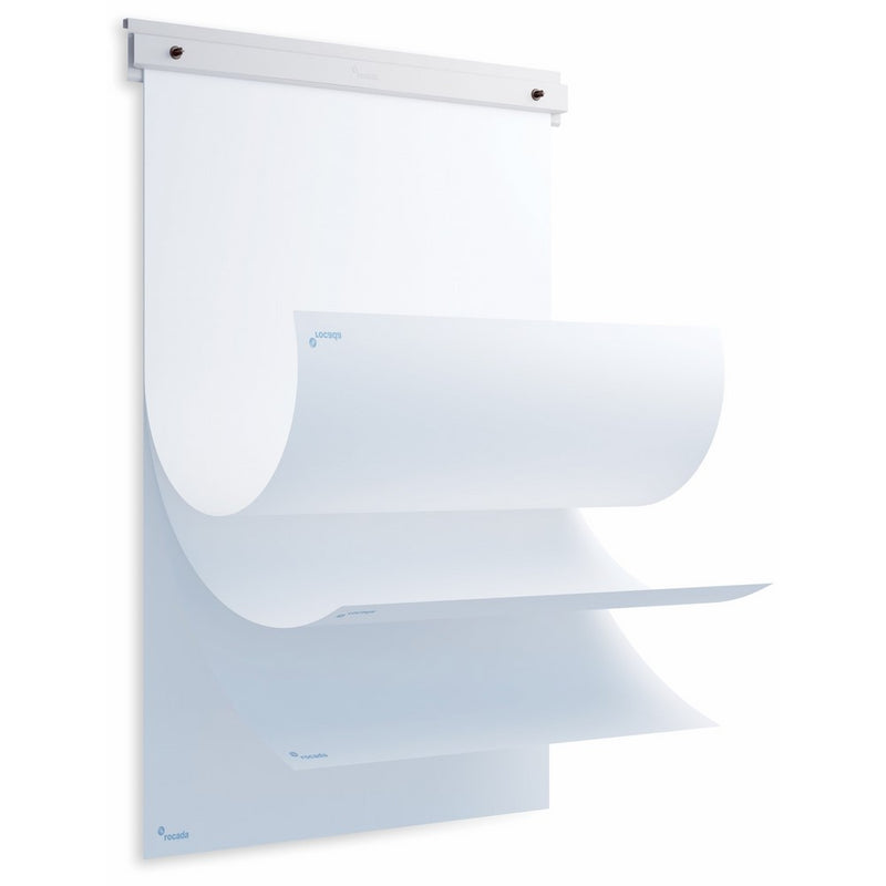 ROCADA Skin Block Board Flipchart Pad Holder, 25-3/5 x 35-3/7 Inches, 20 Sheets of Paper, Works with Skin Chalkboard and SkinWhite Board (RD-6430R)