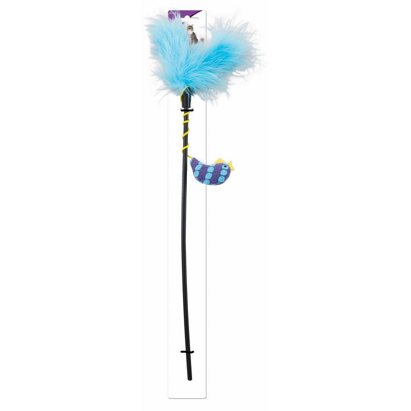 Ethical Pets Fun Knits Fish Teaser Wand Catnip Toy