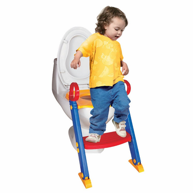 Chummie Joy 6 In 1 Portable Potty Training Ladder Step Up Seat For Boys And Girls With Anti-Skid Feet, Adjustable Steps, Comfortable Potty Seat And Handrail