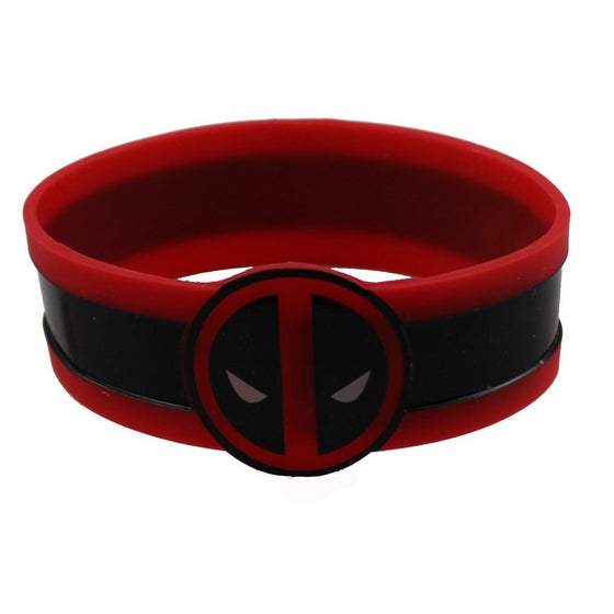 Marvel Comics Extreme Deadpool Face Rubber Wristband