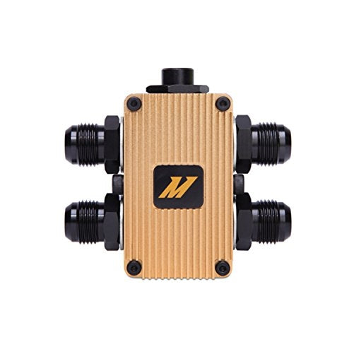 Mishimoto (MMOP-EXTFC) Black/Gold In-Line Oil Thermostat