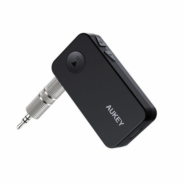 AUKEY Bluetooth Receiver, Portable Wireless Audio Receiver Car Kit with Hands-Free Calling for Home Stereos & Car Audio Systems