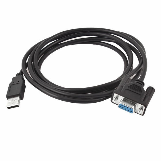 URBEST 2M RS232 DB9 9 Pin Female to USB 2.0 PLC Serial Straight-through Cable for Vigor VB VH