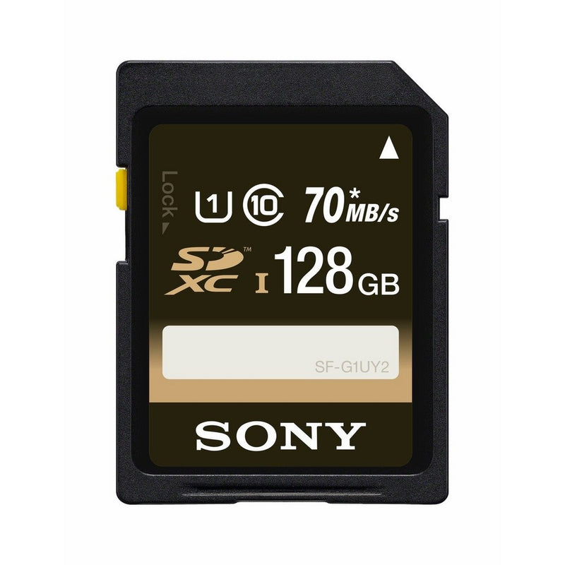 Sony 128GB Class 10 UHS-1 SDXC up to 70MB/s Memory Card (SFG1UY2/TQ)