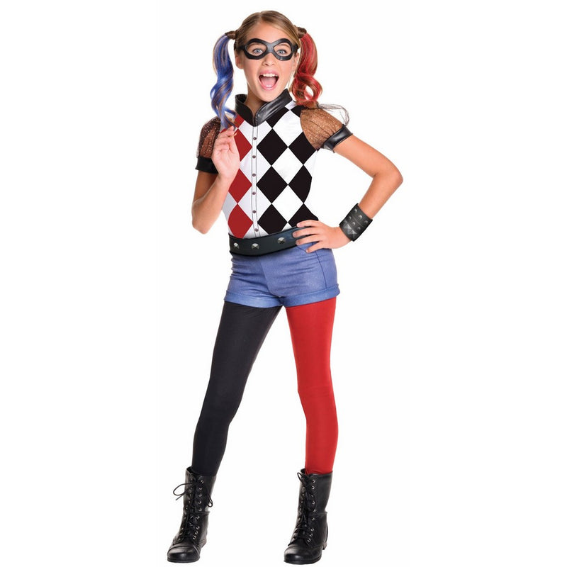Rubie's DC Superhero Girl's Harley Quinn Costume, Large