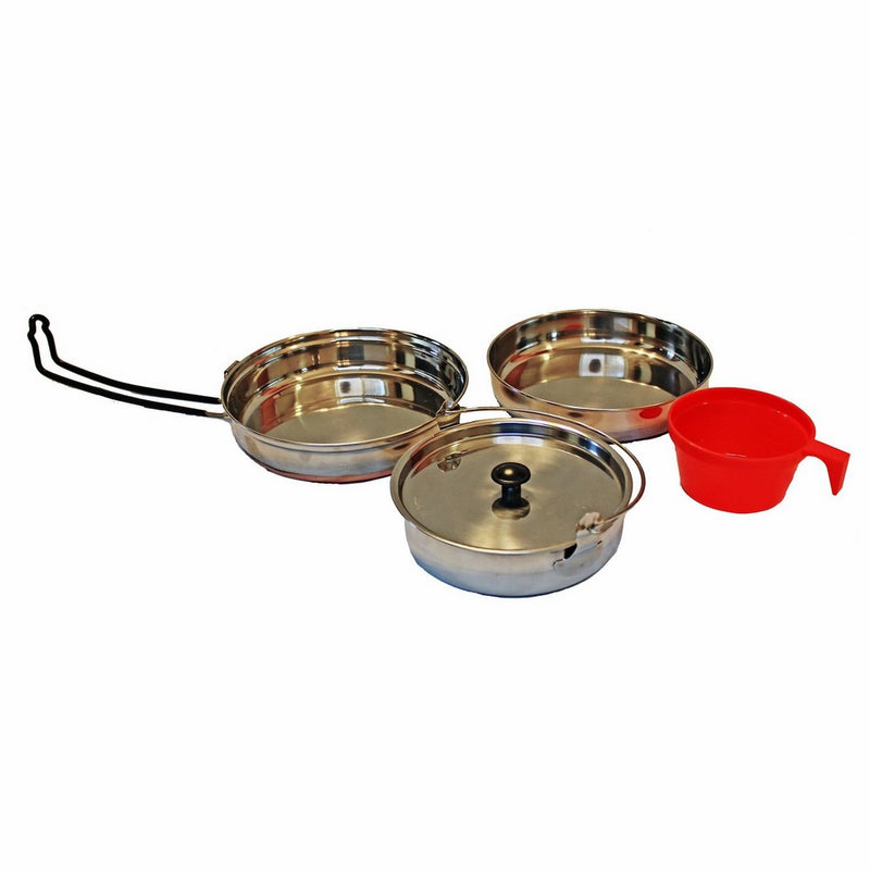 4011824 Alpine Mountain Gear Stainless Steel Mess Kit
