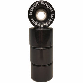 Black Angel 70mm 82A Longboard Wheels (Set of 4), Black