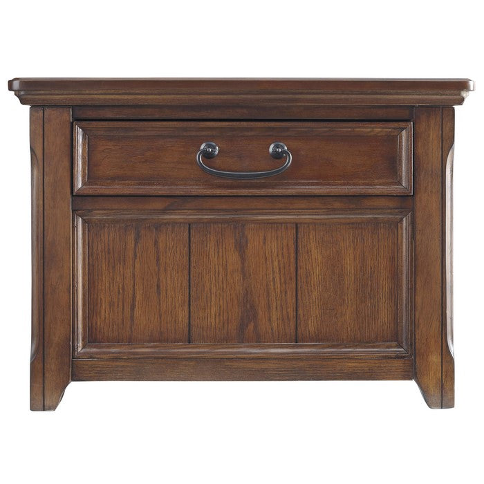 Wooden Lift Top Cocktail Table with 4 Drawers and Casters, Brown