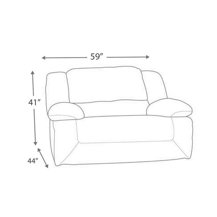 Wooden Zero Wall Wide Seat Recliner with Pull Tab and Glider, Brown