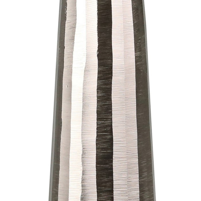 22 Inch Aluminum Pillar Type Candle Holder with Round Tray Top, Silver