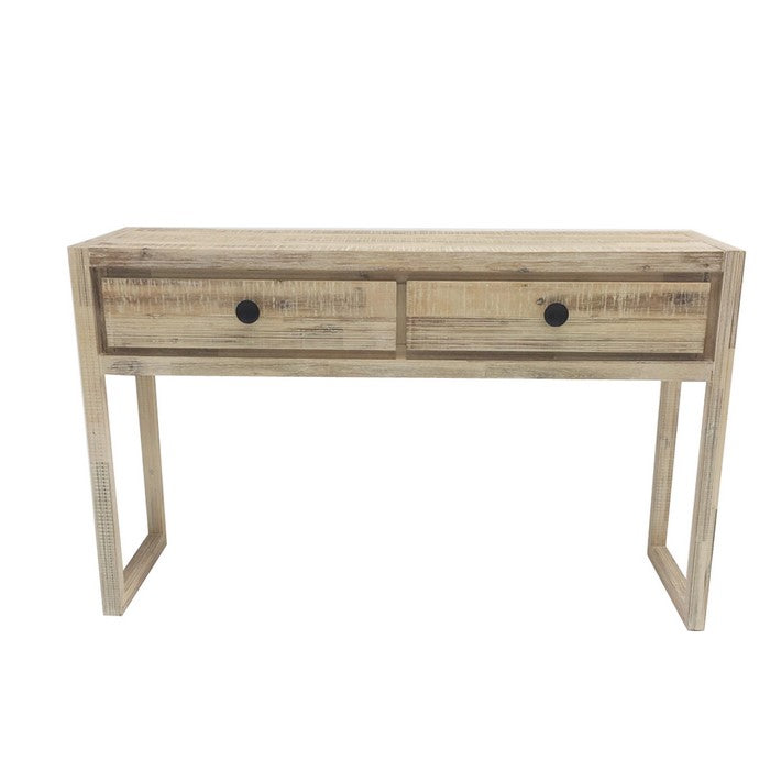 Farmhouse Style One Console and Two End Table Set, Brown