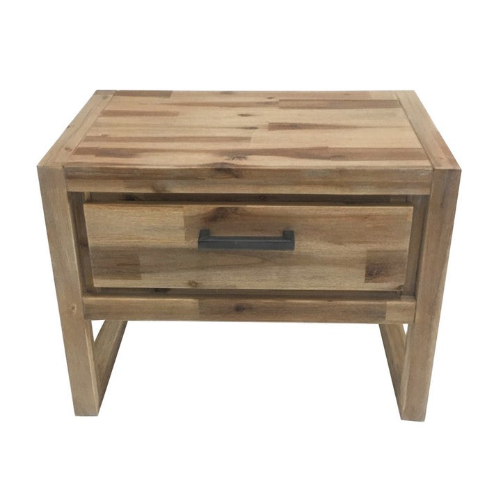 Farmhouse Style Table Set with One Console and Two End Tables, Brown