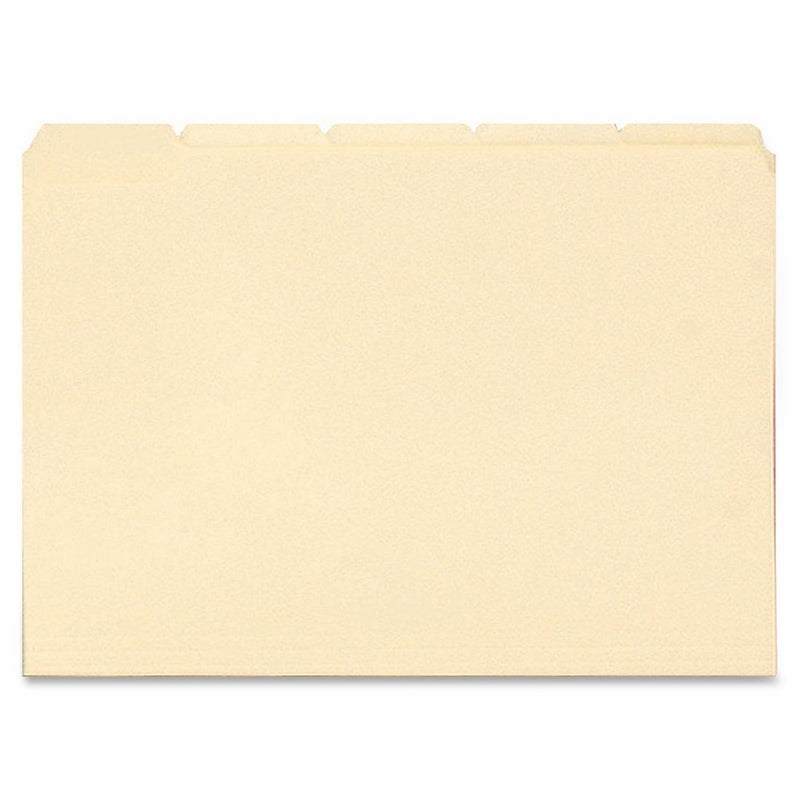 Smead File Folder, Reinforced 1/5-Cut Tab, Letter Size, Manila, 100 Per Box (10356)