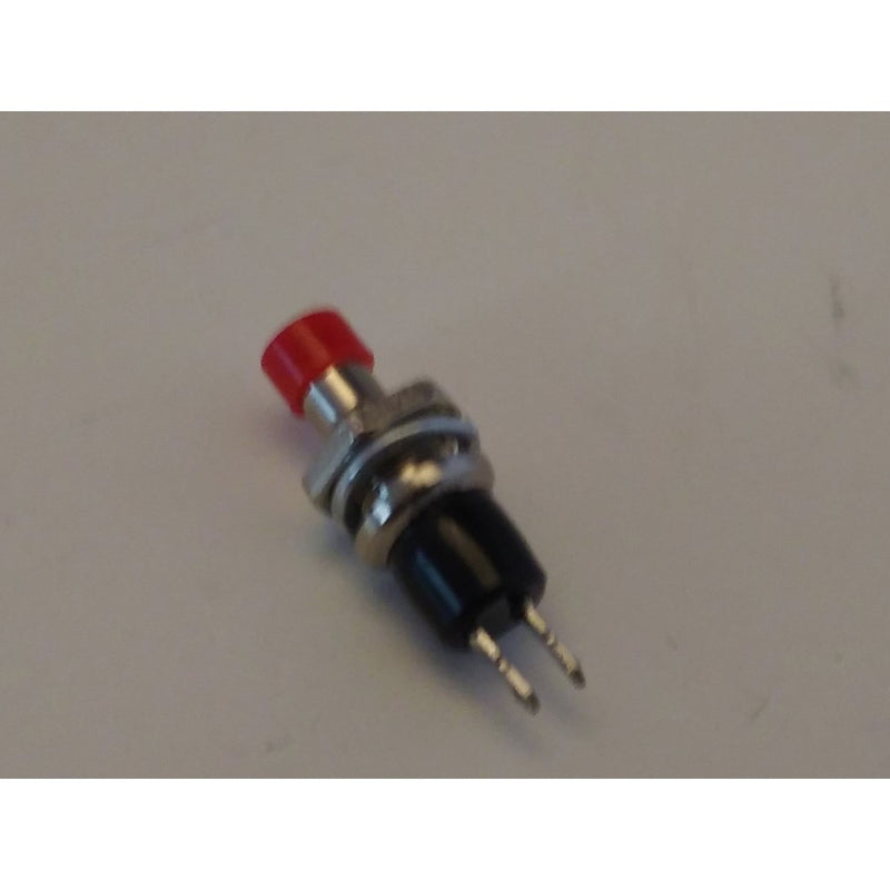 Momentary NO (normally open) SPST push button switch - red top