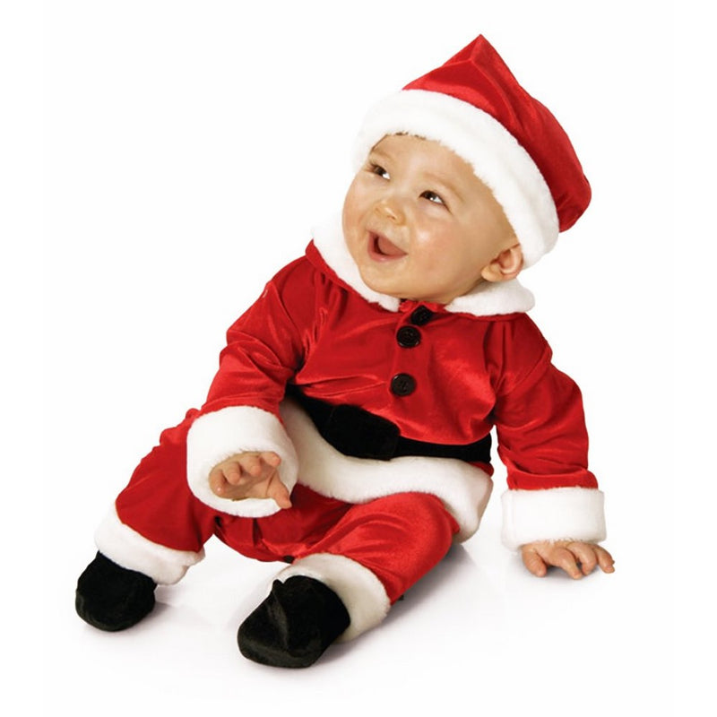 Rubie's Velvet Santa Romper, Red/White, Toddler