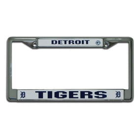 MLB Detroit Tigers Chrome License Plate Frame