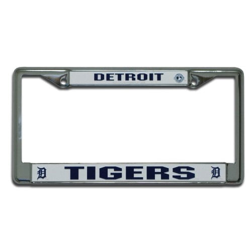 MLB Detroit Tigers Chrome License Plate Frame