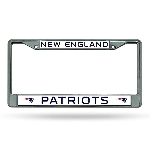 NFL New England Patriots Chrome License Plate Frame