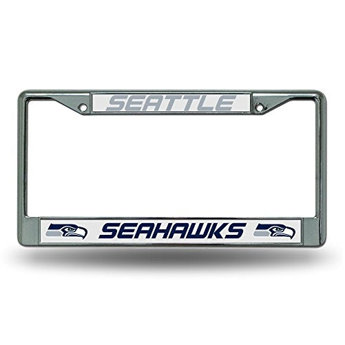 NFL Seattle Seahawks Chrome License Plate Frame