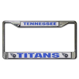 NFL Tennessee Titans Chrome Licensed Plate Frame
