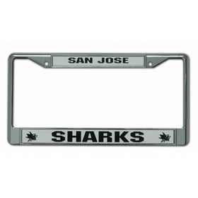 NHL San Jose Sharks Chrome Frame (Silver)